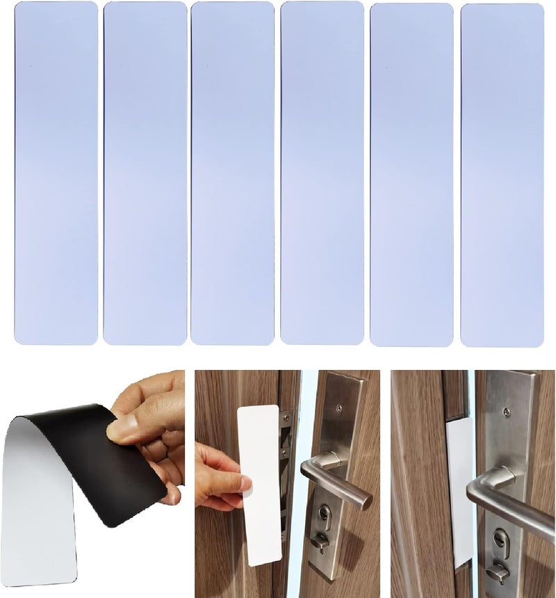YnFag 6 Pack Magnetic Lockdown Strips for Iron Door Frames High-Density Magnet Security Devices for School and Office Effective and Easy Solution for Emergency Lockdowns (White) - Image 5